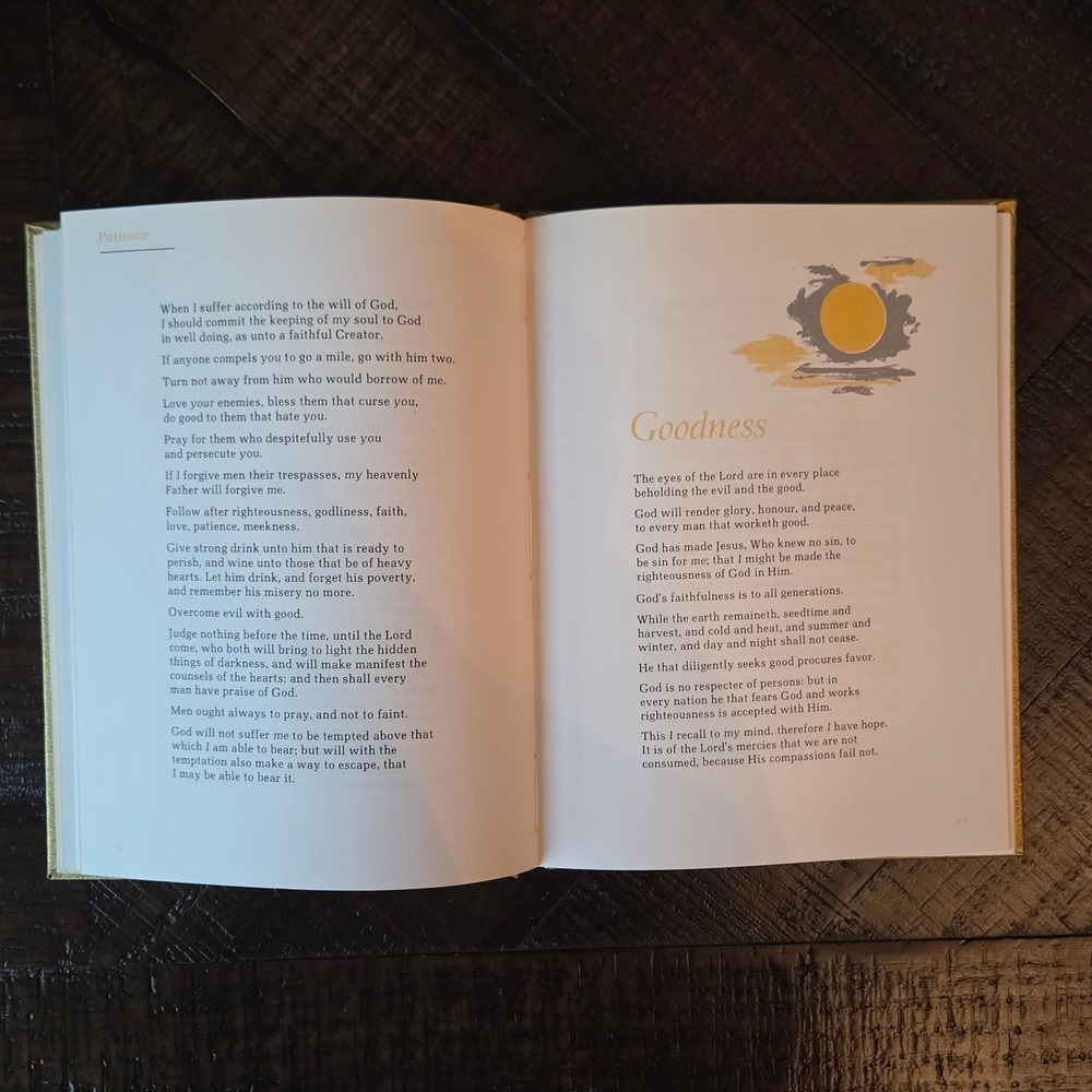 Vintage Golden Promises Book Jo Petty 1972 CR Gibson Hardcover Religious Gift - Picture 7 of 9